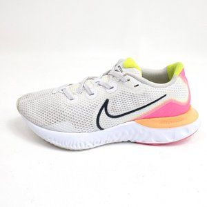 Nike Womens Renew Run Shoes Size 8.5 CK6360-005 White Pink Orange Lightweight